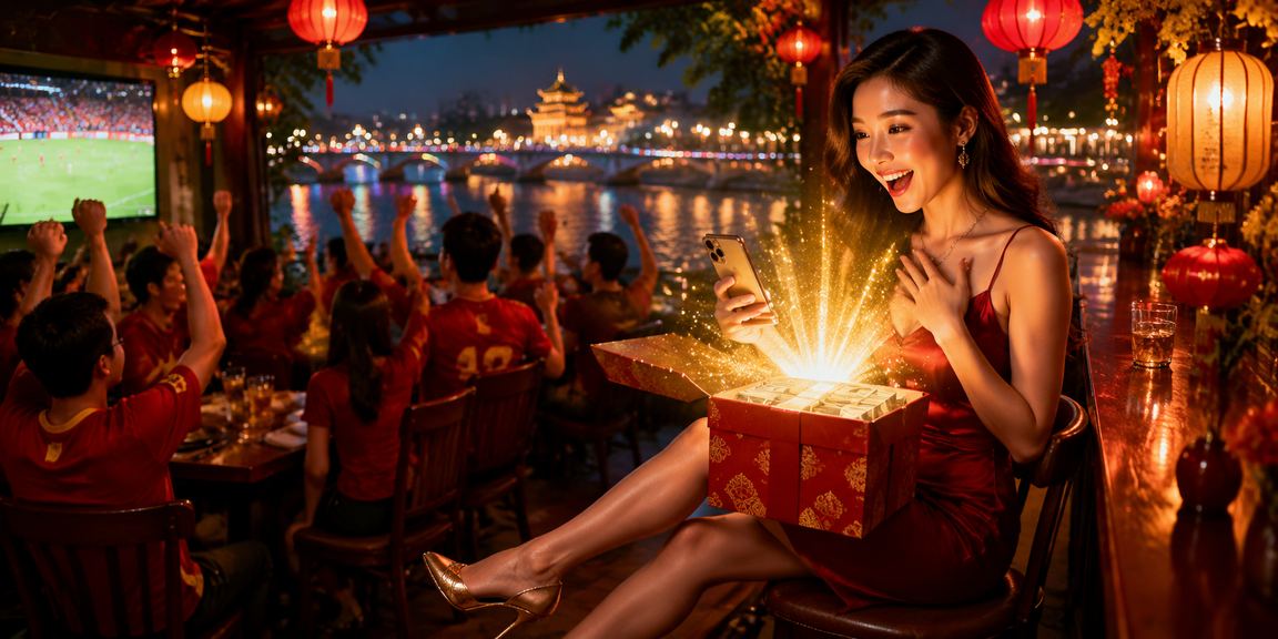 Cảnh lễ hội Tết tại Huế với người dùng chơi casino trên điện thoại di động